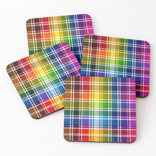 Item preview, PRIDE / TRIBE TARTAN - ✨PROGRESSIVE PRIDE TARTAN✨ designed and sold by WheelieGdArt.