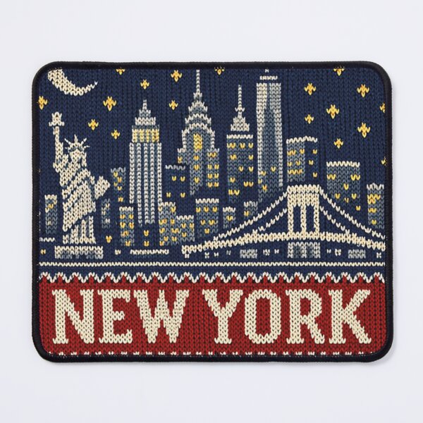 Item preview, New York City Skyline – Retro Ugly Christmas Sweater Design designed and sold by Mauswohn.