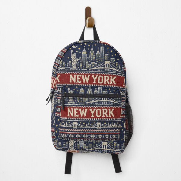 Item preview, New York City Skyline – Retro Ugly Christmas Sweater Design designed and sold by Mauswohn.