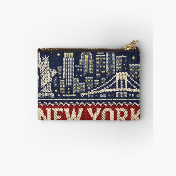 Artikelvorschau, New York City Skyline – Retro Ugly Christmas Sweater Design entworfen und verkauft von Mauswohn.