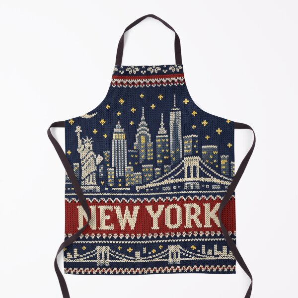 Item preview, New York City Skyline – Retro Ugly Christmas Sweater Design designed and sold by Mauswohn.