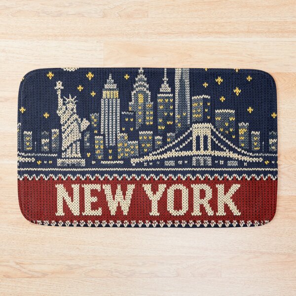 Item preview, New York City Skyline – Retro Ugly Christmas Sweater Design designed and sold by Mauswohn.