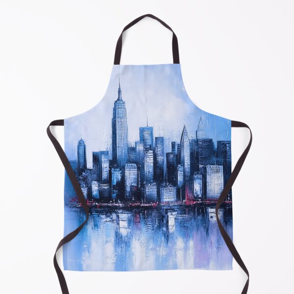Item preview, NYC Skyline – Blue Drift Monochrome Fusion designed and sold by SkylineVistas Designs.