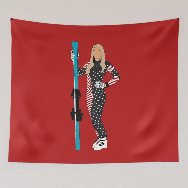 Item preview, Lindsey Vonn USA Alpine Ski Minimalist Winter Olympics designed and sold by Hevding.