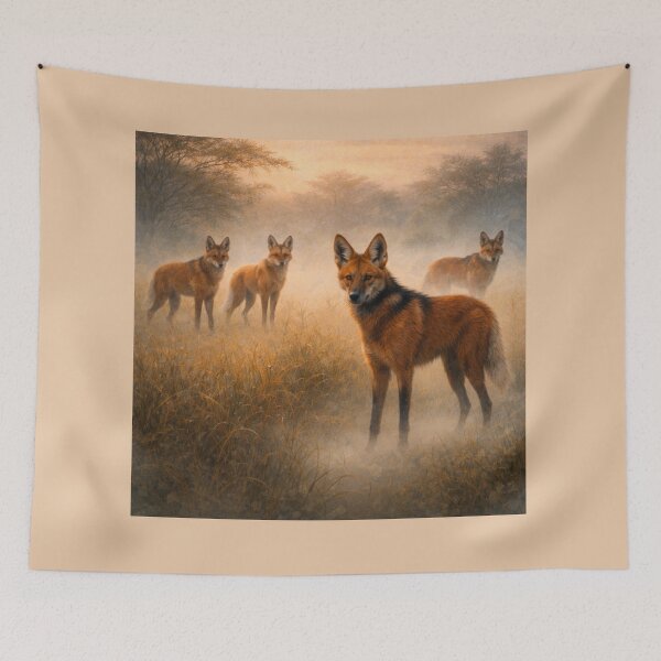 Item preview, Maned Wolf Pack – Ghosts of the Cerrado designed and sold by GeoWild Designs.