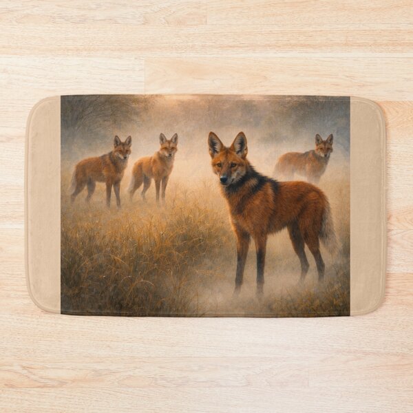 Item preview, Maned Wolf Pack – Ghosts of the Cerrado designed and sold by GeoWild Designs.