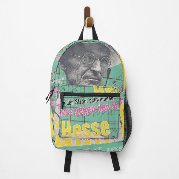 Item preview, Hermann Hesse Collage – “Against the Current” Quote & Literature Pop Art designed and sold by Mauswohn.