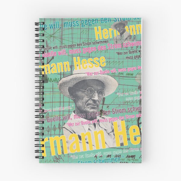 Item preview, Hermann Hesse Collage – “Against the Current” Quote & Literature Pop Art designed and sold by Mauswohn.