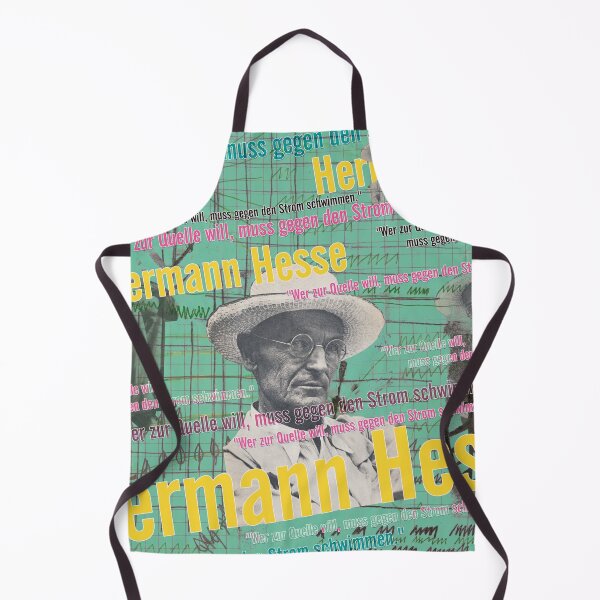 Item preview, Hermann Hesse Collage – “Against the Current” Quote & Literature Pop Art designed and sold by Mauswohn.
