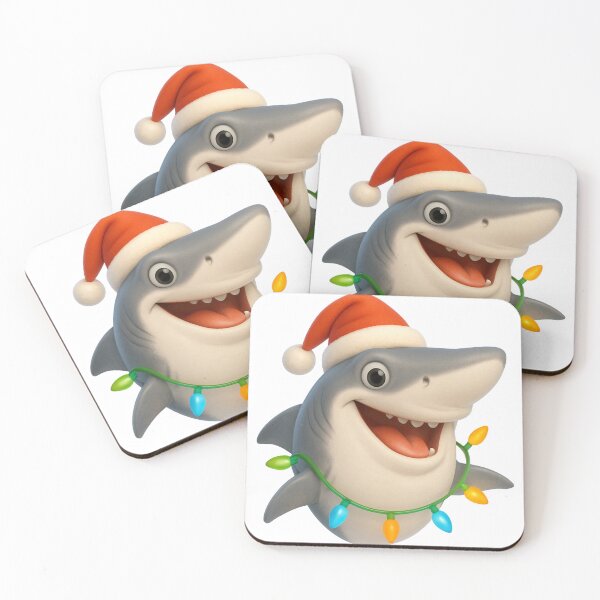 Item preview, Christmas Great White Shark designed and sold by Sillytoe.