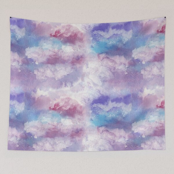 Item preview, Watercolor abstraction "Unknown Planet-9" designed and sold by VitSArt.
