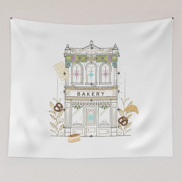 Item preview, Magical Bakery Illustration – Dreamy Cake Shop with Floating Desserts designed and sold by Sugar Wisdom .