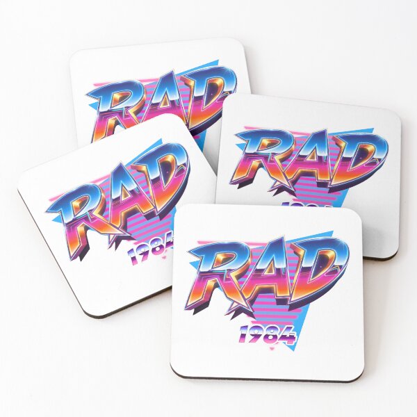 Item preview, "RAD 1984" Retro Aesthetic Design | 80s Vintage Style Art & Decor designed and sold by WHITE FLAME PRINTS.