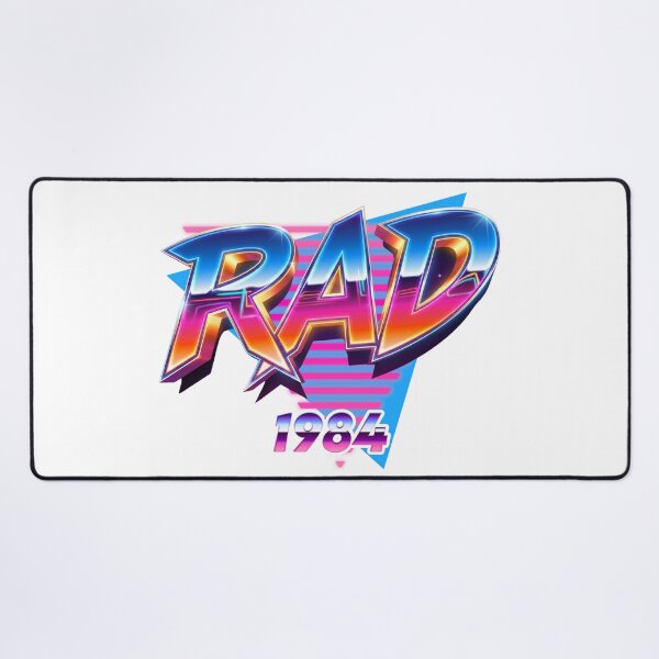 Item preview, "RAD 1984" Retro Aesthetic Design | 80s Vintage Style Art & Decor designed and sold by WHITE FLAME PRINTS.