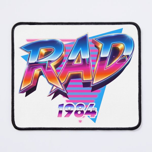 Item preview, "RAD 1984" Retro Aesthetic Design | 80s Vintage Style Art & Decor designed and sold by WHITE FLAME PRINTS.