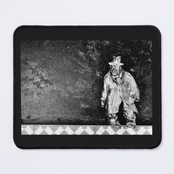 Item preview, Whimsical Metal Gentleman on Textured Wall – Urban Sculpture Art designed and sold by Lawn073.