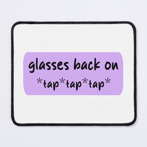 Item preview, Glasses back on. *tap tap tap* - Heated Rivalry, Ilya Rozanov, Shane Hollander, Hollanov Funny Quote Sticker Art designed and sold by RosefinchArt.