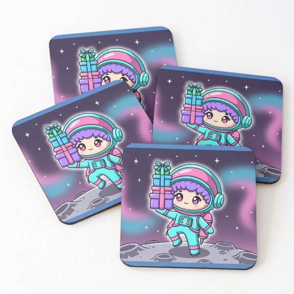 Item preview, Copy of Gift Holding Astronaut Kawaii Moon Print designed and sold by NovaDigitalArt45.