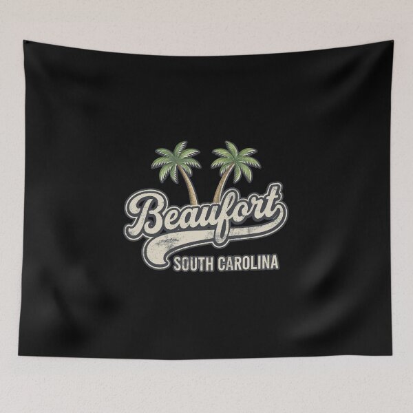 Item preview, Retro Beaufort South Carolina Palm Trees Souvenir  designed and sold by w66aboo.
