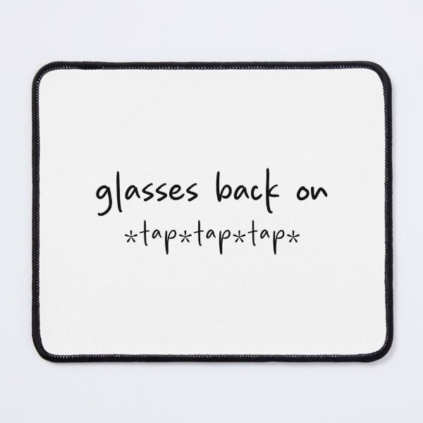 Item preview, Glasses back on. *tap tap tap* - Heated Rivalry, Ilya Rozanov, Shane Hollander, Hollanov Funny Quote Sticker Art designed and sold by RosefinchArt.