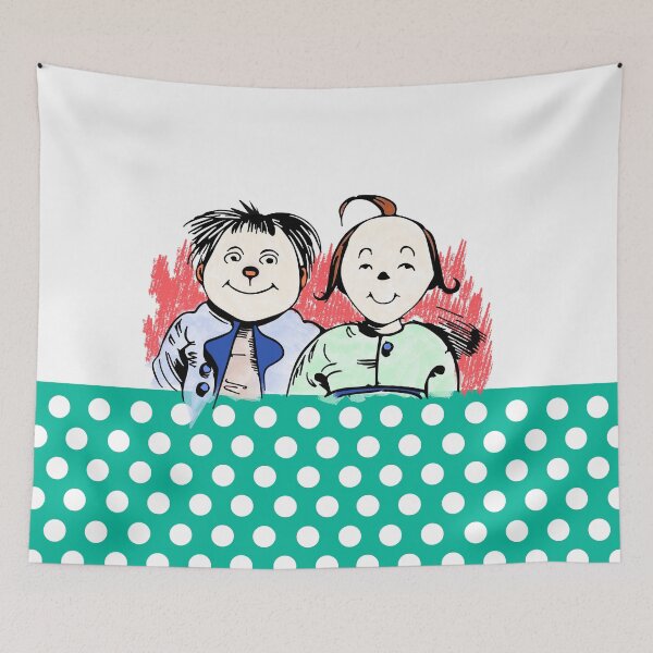 Item preview,  delight children and adults.
The design by Mallybeau Mauswohn shows the well-known portrait of Max and Moritz. Colorfully illustrated with a cute polka dot look band. An ideal look for children.
I look forward to your visit to my Redbubble shop at maus designed and sold by Mauswohn.