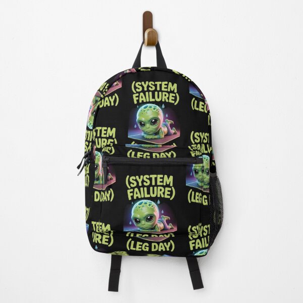 Item preview, System Failure Leg Day - Cute 3D Alien Workout - Funny Gym Humor designed and sold by Planet Sarcasm.