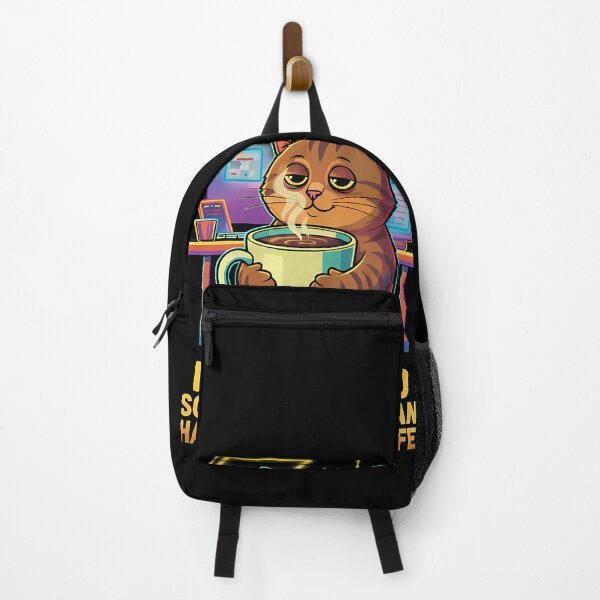 Item preview, Funny Tired Coffee Cat - I Work Hard For My Cat designed and sold by etuvibes.