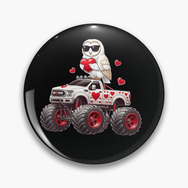 Item preview, Valentine Monster Truck Owl Lover designed and sold by salmzouriart.
