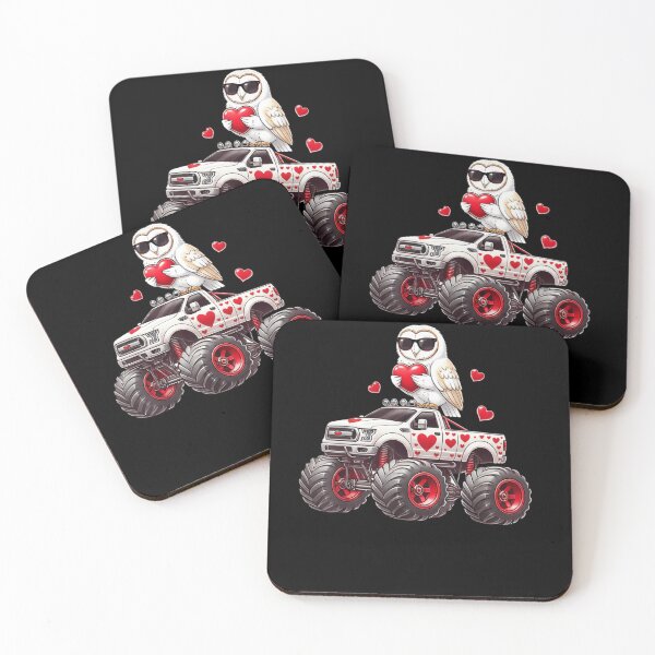 Item preview, Valentine Monster Truck Owl Lover designed and sold by salmzouriart.