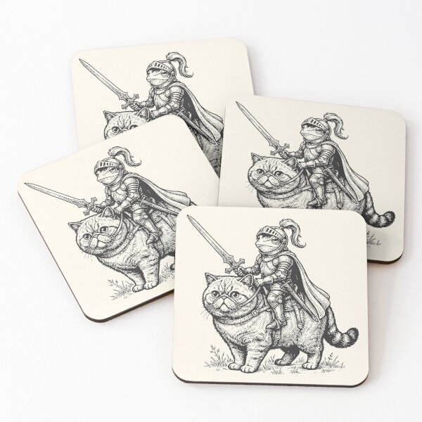 Artikelvorschau, Knight Frog Exotic Shorthair Cat Medieval Weirdcore entworfen und verkauft von Y-Vibes.