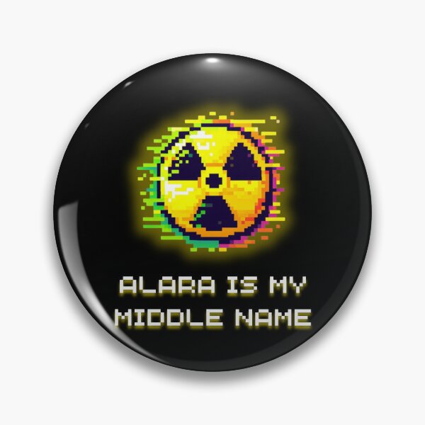 Item preview, ALARA Warning Sign - Radioactive Glitch Pixel Art Hazard designed and sold by JonyDG.