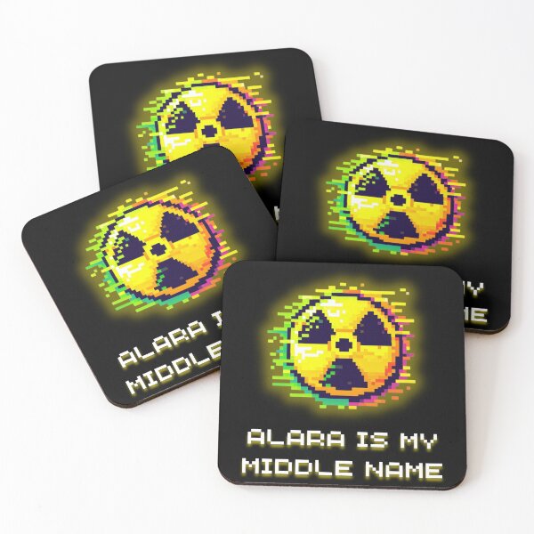 Item preview, ALARA Warning Sign - Radioactive Glitch Pixel Art Hazard designed and sold by JonyDG.