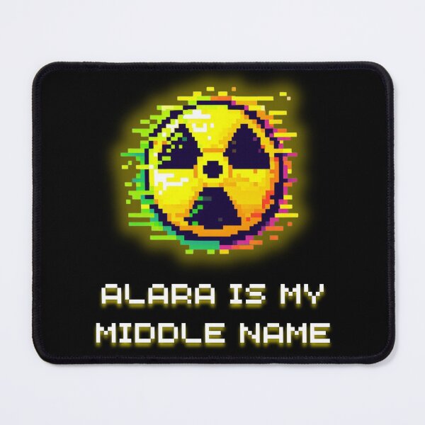 Item preview, ALARA Warning Sign - Radioactive Glitch Pixel Art Hazard designed and sold by JonyDG.