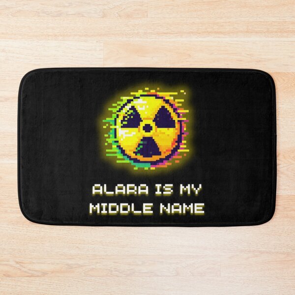 Item preview, ALARA Warning Sign - Radioactive Glitch Pixel Art Hazard designed and sold by JonyDG.
