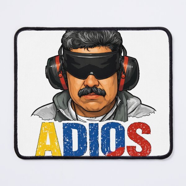 Item preview, Maduro Blindfold “ADIOS” – Venezuela Flag Colors Parody Political Meme designed and sold by The Freedom Forge.