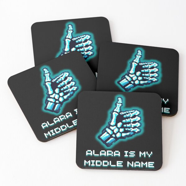 Item preview, ALARA X-Ray Skeleton - Blue Neon Pixel Art Rad Tech Gift designed and sold by JonyDG.