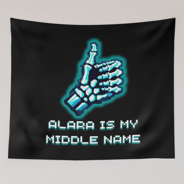 Item preview, ALARA X-Ray Skeleton - Blue Neon Pixel Art Rad Tech Gift designed and sold by JonyDG.