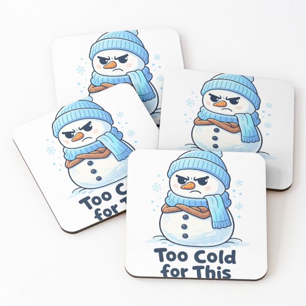 Item preview, Grumpy Snowman Mode: ON – Too Cold for This | Cute Winter Humor Cartoon Design designed and sold by Adira-And-Mom.