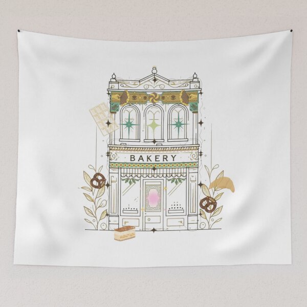 Item preview, Magical Bakery Illustration – Dreamy Cake Shop with Floating Desserts designed and sold by Sugar Wisdom .