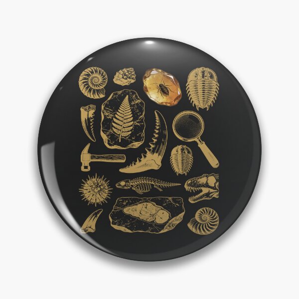 Item preview, Golden Fossil Collection - Vintage Explorer Tattoo Flash designed and sold by DigitalGlade.