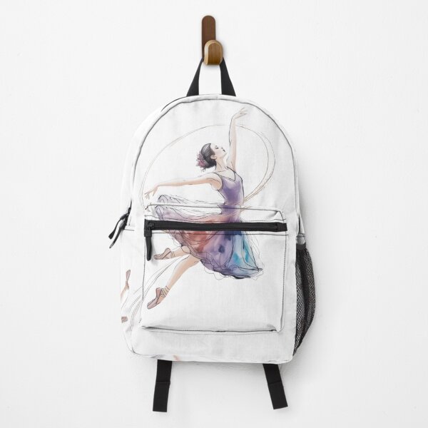 Item preview, Light petal ballerina: Soft watercolor illustration of a ballet dancer, elegant dance art designed and sold by FusiTink.