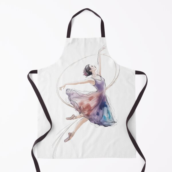 Item preview, Light petal ballerina: Soft watercolor illustration of a ballet dancer, elegant dance art designed and sold by FusiTink.