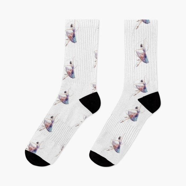 Item preview, Light petal ballerina: Soft watercolor illustration of a ballet dancer, elegant dance art designed and sold by FusiTink.