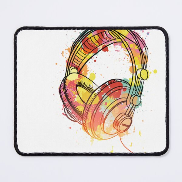 Item preview, "Vibrant Paint Splatter Headphones"  designed and sold by ErguCreative.