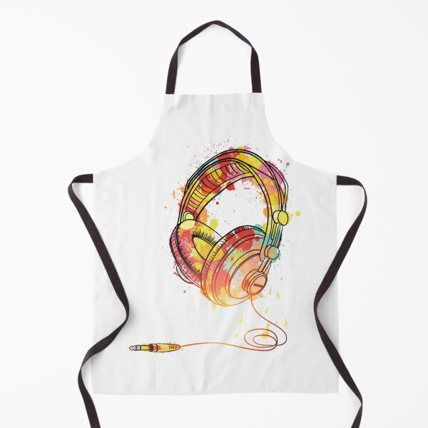 Item preview, "Vibrant Paint Splatter Headphones" designed and sold by ErguCreative.