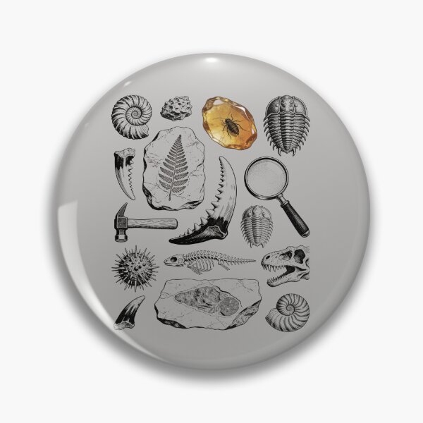 Item preview, Vintage Fossil Hunter Chart - Paleontology Engraving designed and sold by DigitalGlade.