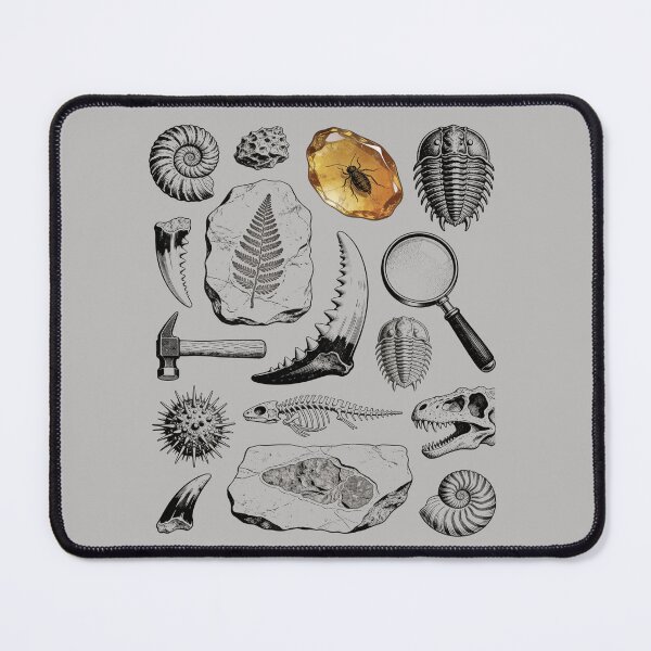 Item preview, Vintage Fossil Hunter Chart - Paleontology Engraving designed and sold by DigitalGlade.
