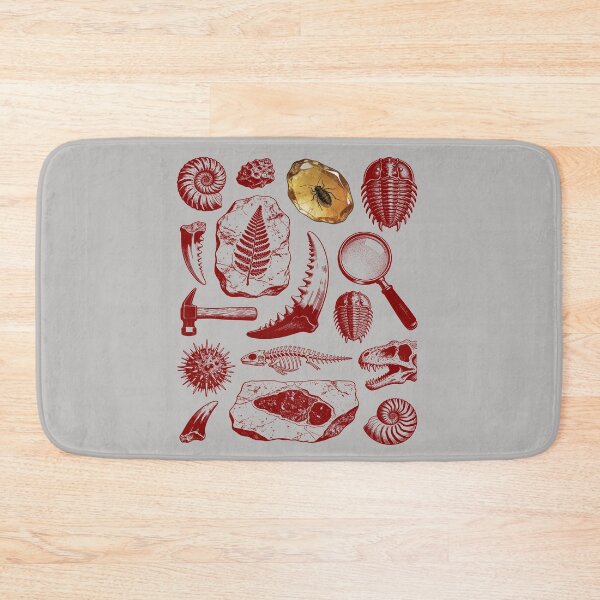 Item preview, Maroon Fossil Engraving - Vintage Red Ink Style designed and sold by DigitalGlade.