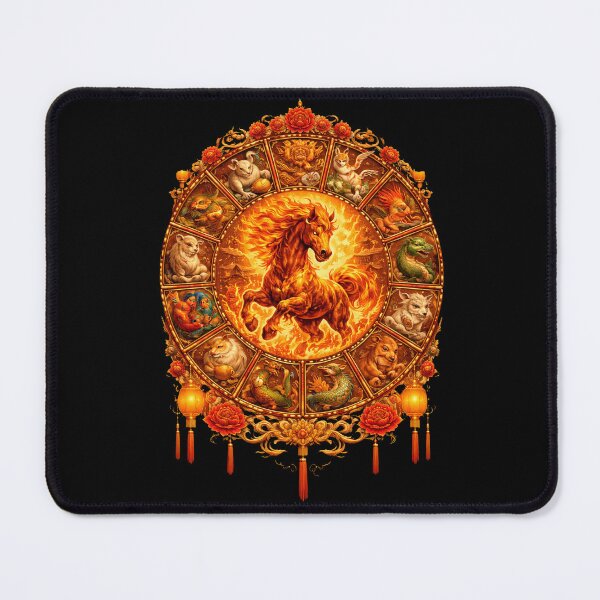 Item preview, Happy Chinese New year of the Horse 2026 designed and sold by PluffyPanda.