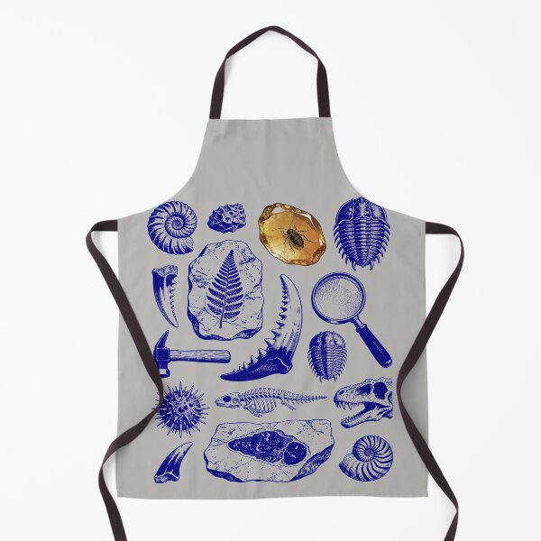 Item preview, Navy Blue Fossil Blueprint - Ancient Marine Life designed and sold by DigitalGlade.
